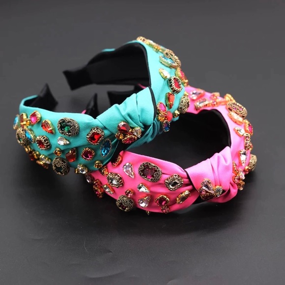 Accessories - Jeweled Knot Turban Headband